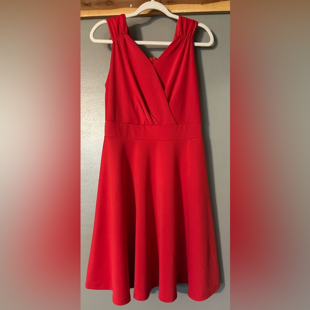 Women’s Size Large Grace Karin Sleeveless Wrap V-Neck A-Line Dress